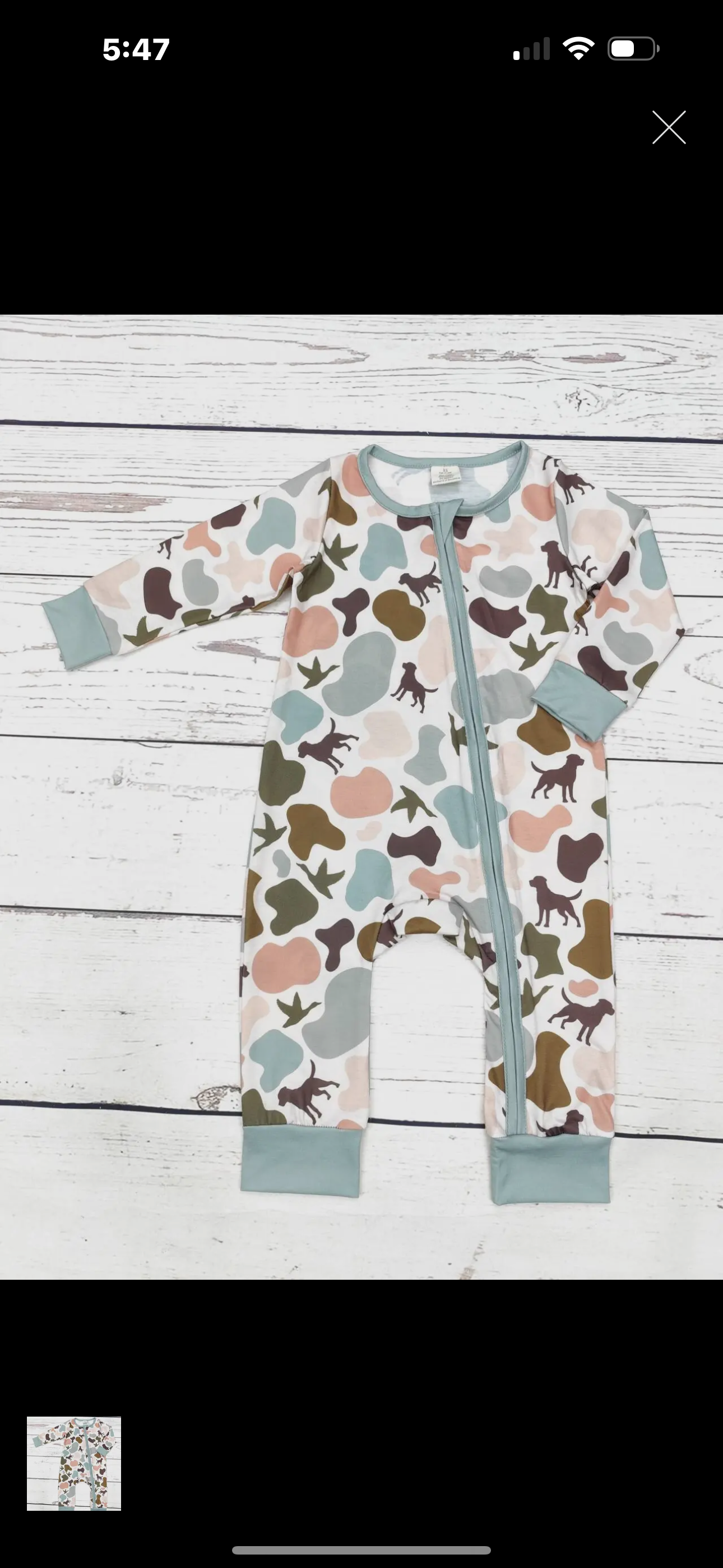 Camo duck and dog bamboo pajamas