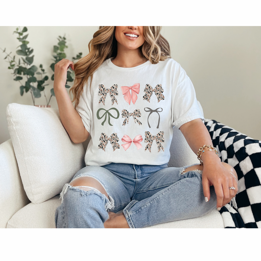 Women’s camo bow tshirt