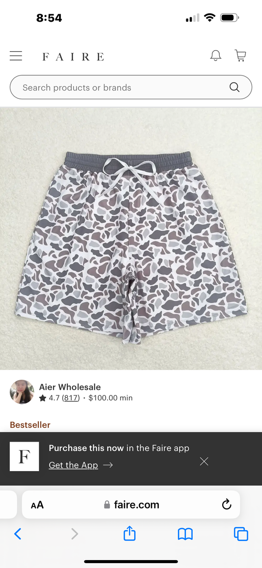 Men’s Camo Shorts